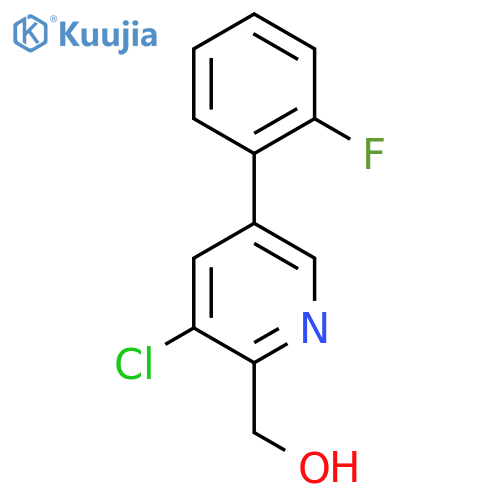 3-Chloro-5-(2-fluorophenyl)pyridine-2-methanol structure