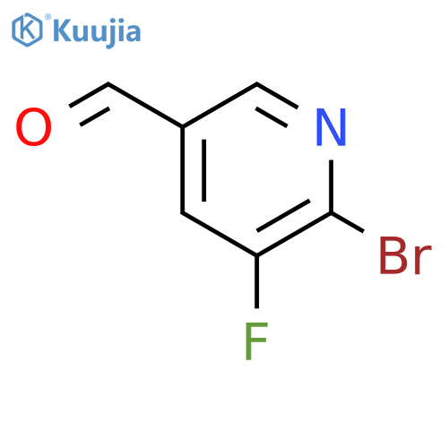 6-bromo-5-fluoronicotinaldehyde structure