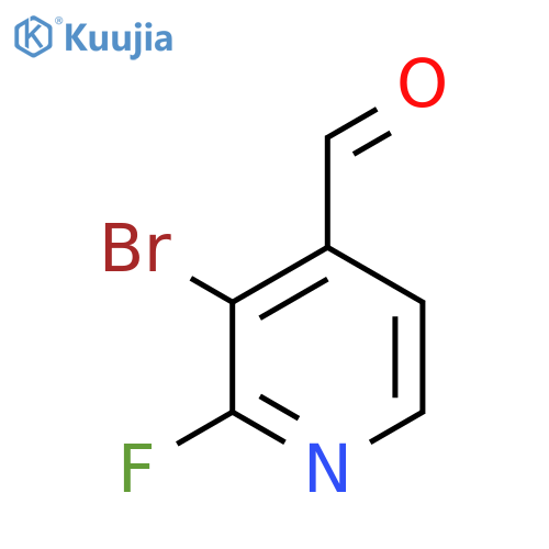 3-Bromo-2-fluoropyridine-4-carbaldehyde structure