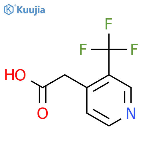 2-3-(trifluoromethyl)pyridin-4-ylacetic acid structure