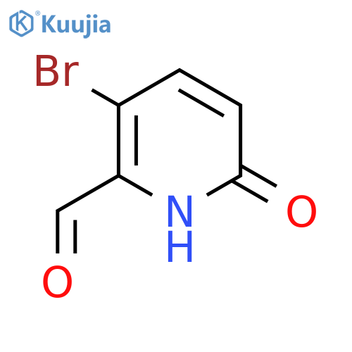 2-Pyridinecarboxaldehyde, 3-bromo-1,6-dihydro-6-oxo- structure