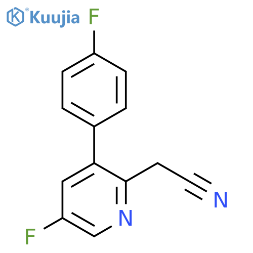 5-Fluoro-3-(4-fluorophenyl)pyridine-2-acetonitrile structure