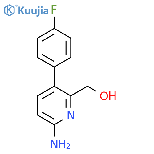 6-Amino-3-(4-fluorophenyl)pyridine-2-methanol structure