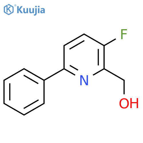 3-Fluoro-6-phenylpyridine-2-methanol structure