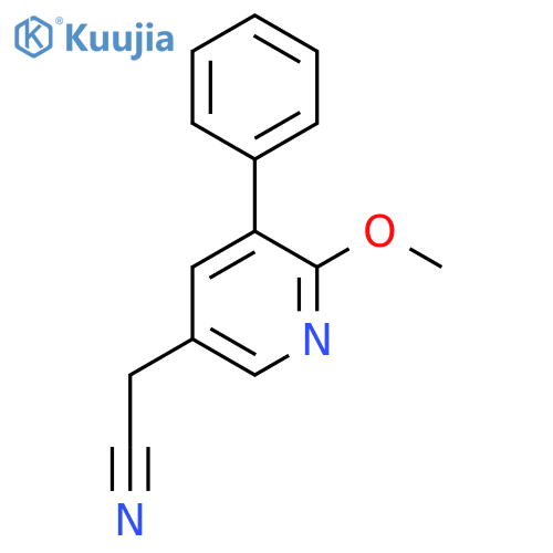 6-Methoxy-5-phenylpyridine-3-acetonitrile structure