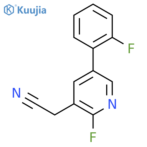 2-Fluoro-5-(2-fluorophenyl)pyridine-3-acetonitrile structure