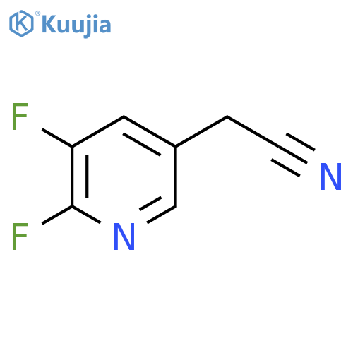 5,6-Difluoropyridine-3-acetonitrile structure