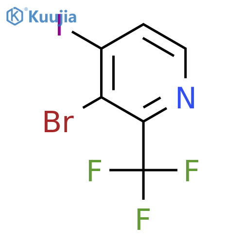 3-Bromo-4-iodo-2-(trifluoromethyl)pyridine structure