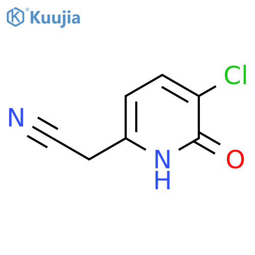 2-(5-Chloro-6-oxo-1H-pyridin-2-yl)acetonitrile structure