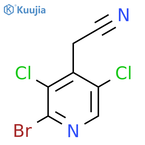 2-Bromo-3,5-dichloropyridine-4-acetonitrile structure