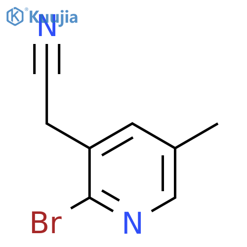 2-Bromo-5-methylpyridine-3-acetonitrile structure