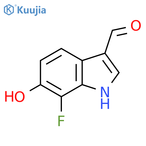 7-Fluoro-6-hydroxy-1h-indole-3-carbaldehyde structure