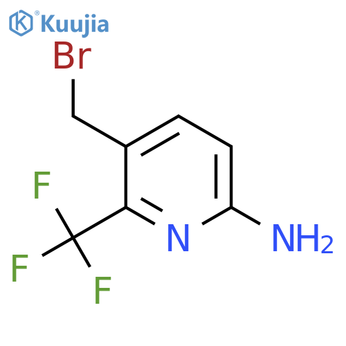 6-Amino-3-bromomethyl-2-(trifluoromethyl)pyridine structure