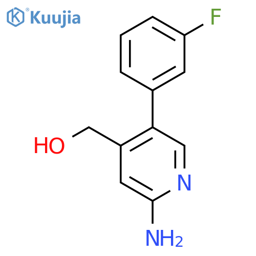 2-Amino-5-(3-fluorophenyl)pyridine-4-methanol structure