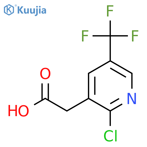 2-2-chloro-5-(trifluoromethyl)pyridin-3-ylacetic acid structure