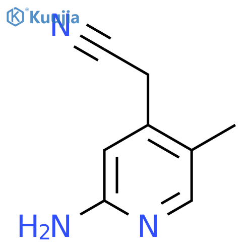 2-Amino-5-methylpyridine-4-acetonitrile structure