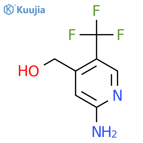 2-Amino-5-(trifluoromethyl)pyridine-4-methanol structure