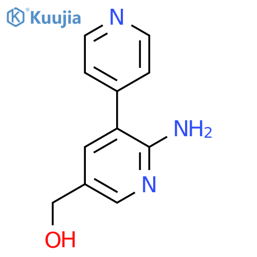 6-Amino-5-(pyridin-4-yl)pyridine-3-methanol structure