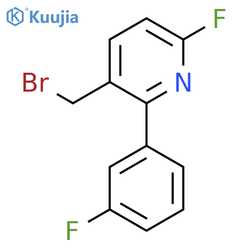 3-Bromomethyl-6-fluoro-2-(3-fluorophenyl)pyridine structure