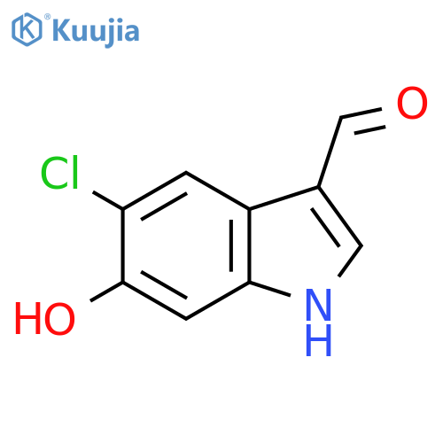 5-Chloro-6-hydroxy-1h-indole-3-carbaldehyde structure