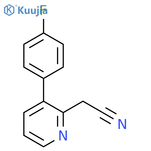 3-(4-Fluorophenyl)pyridine-2-acetonitrile structure