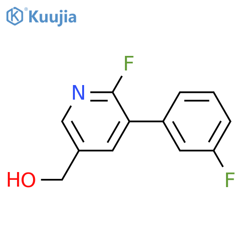6-Fluoro-5-(3-fluorophenyl)pyridine-3-methanol structure