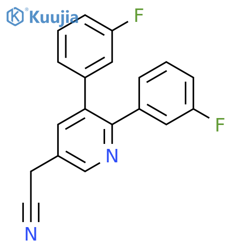 2,3-Bis(3-fluorophenyl)pyridine-5-acetonitrile structure