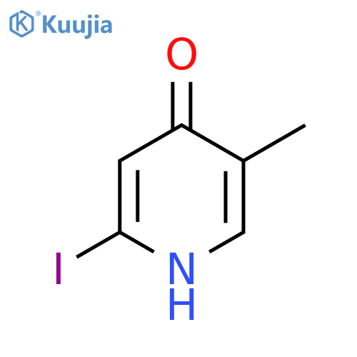 4-Hydroxy-2-iodo-5-methylpyridine structure