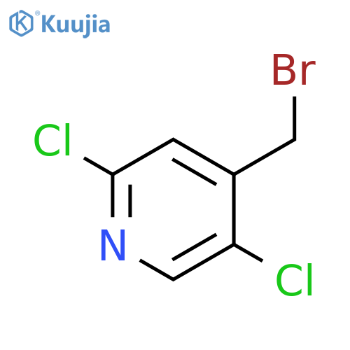 4-(bromomethyl)-2,5-dichloropyridine structure