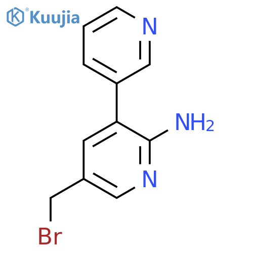 6-Amino-3-bromomethyl-5-(pyridin-3-yl)pyridine structure
