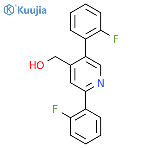 2,5-Bis(2-fluorophenyl)pyridine-4-methanol structure