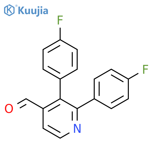 2,3-Bis(4-fluorophenyl)isonicotinaldehyde structure