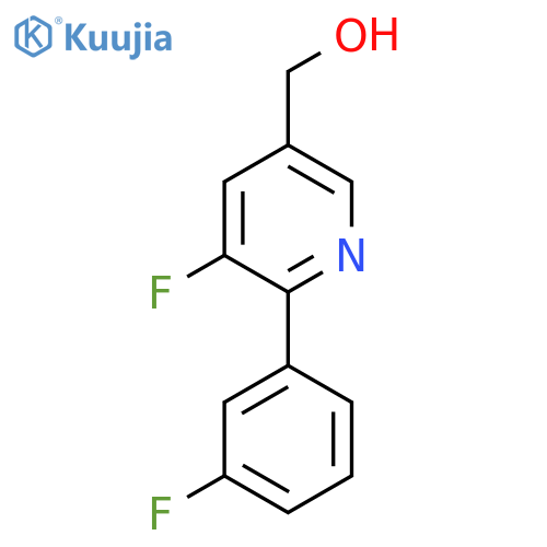 5-Fluoro-6-(3-fluorophenyl)pyridine-3-methanol structure