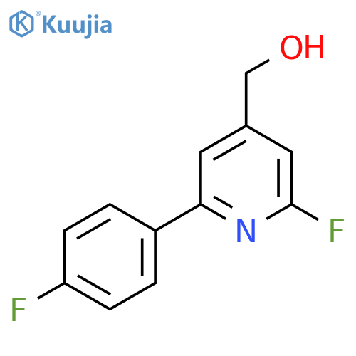 2-Fluoro-6-(4-fluorophenyl)pyridine-4-methanol structure