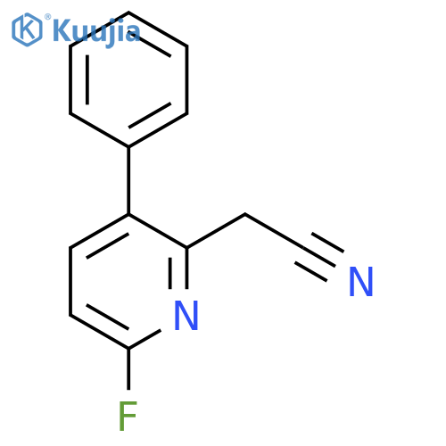 6-Fluoro-3-phenylpyridine-2-acetonitrile structure