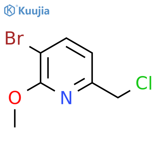 3-Bromo-6-(chloromethyl)-2-methoxypyridine structure