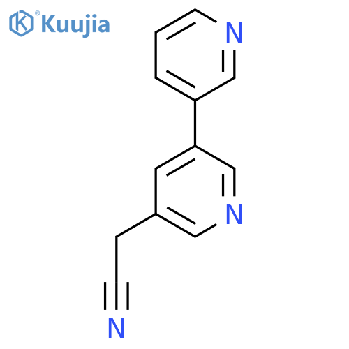 5-(Pyridin-3-yl)pyridine-3-acetonitrile structure