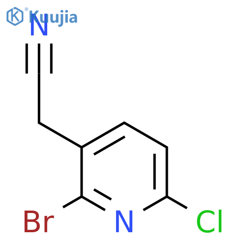 2-(2-Bromo-6-chloropyridin-3-yl)acetonitrile structure