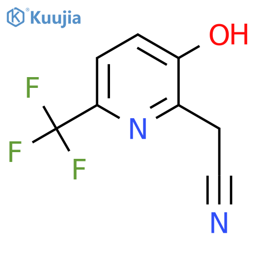 3-Hydroxy-6-(trifluoromethyl)pyridine-2-acetonitrile structure