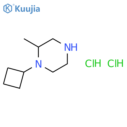 (2S)-1-cyclobutyl-2-methyl-piperazine;dihydrochloride structure
