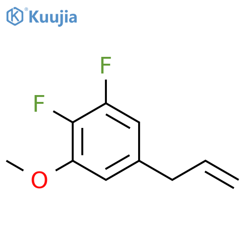Benzene, 1,2-difluoro-3-methoxy-5-(2-propen-1-yl)- structure