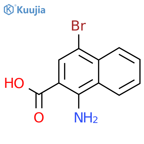 1-Amino-4-bromonaphthalene-2-carboxylic Acid structure