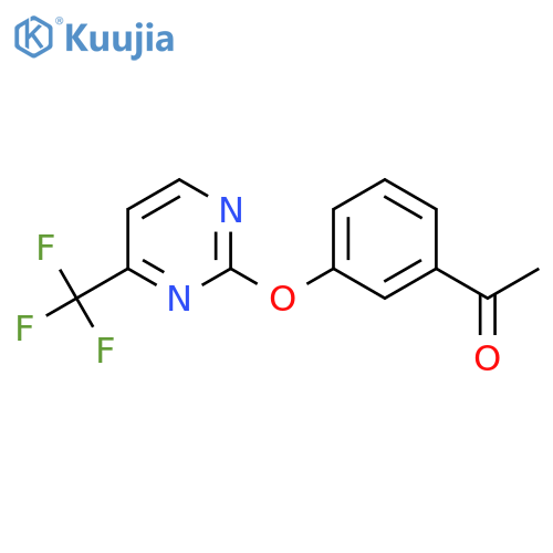 1-(3-{4-(Trifluoromethyl)pyrimidin-2-yloxy}phenyl)ethanone structure