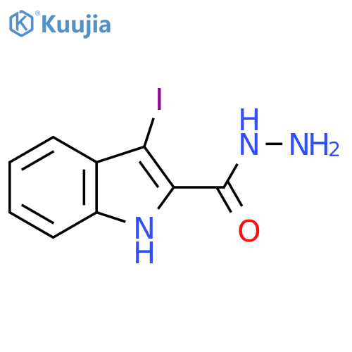 3-Iodo-1H-indole-2-carbohydrazide structure