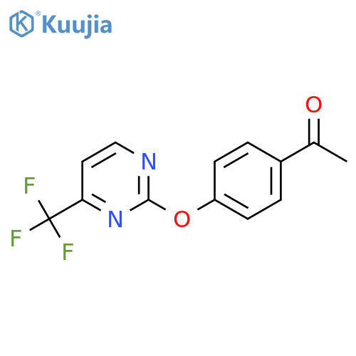 1-(4-{4-(Trifluoromethyl)pyrimidin-2-yloxy}phenyl)ethanone structure