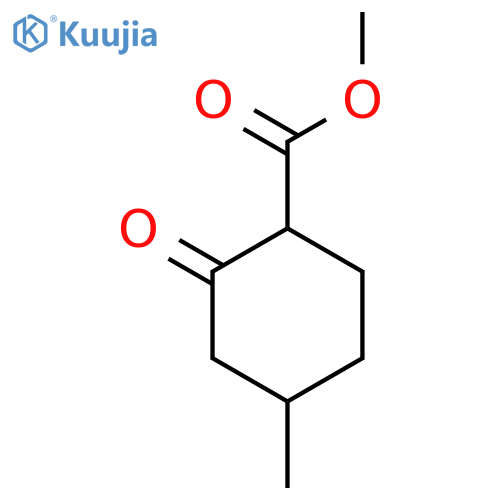 Cyclohexanecarboxylic acid, 4-methyl-2-oxo-, methyl ester structure