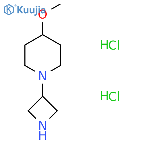 1-(Azetidin-3-yl)-4-methoxypiperidine dihydrochloride structure