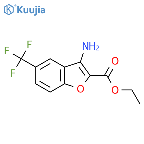 Ethyl 3-amino-5-(trifluoromethyl)benzofuran-2-carboxylate structure