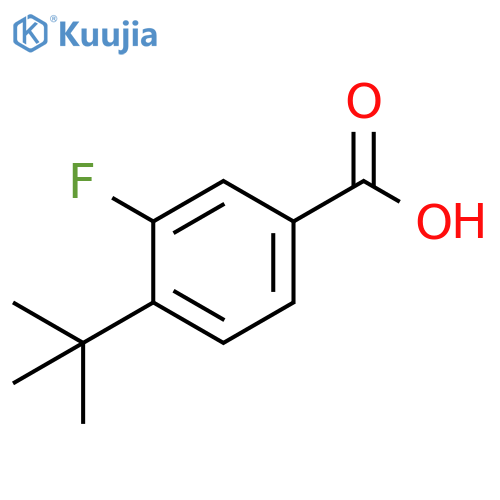 4-tert-butyl-3-fluorobenzoic acid structure