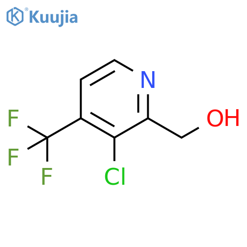 [3-chloro-4-(trifluoromethyl)pyridin-2-yl]methanol structure